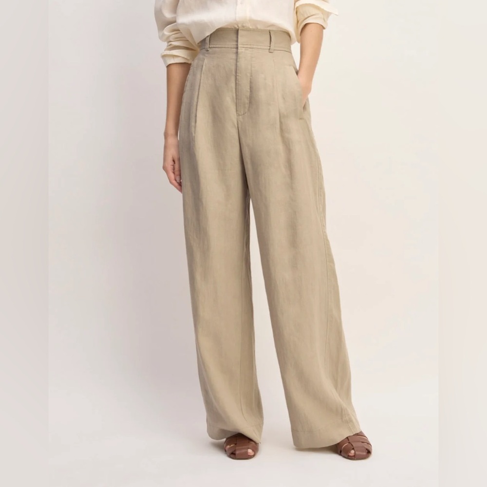 Everlane linen wide leg pants
